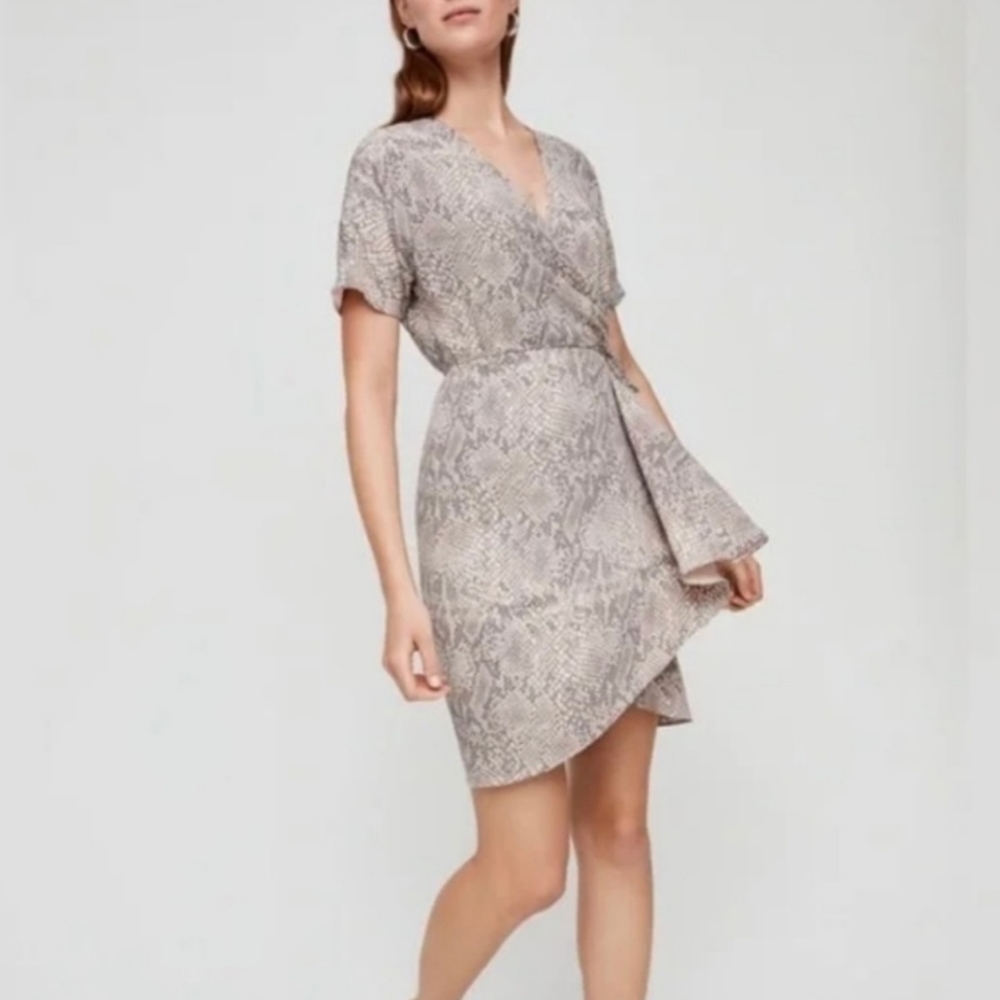 Aritzia Babaton Snakeskin Print Dress Size XS
